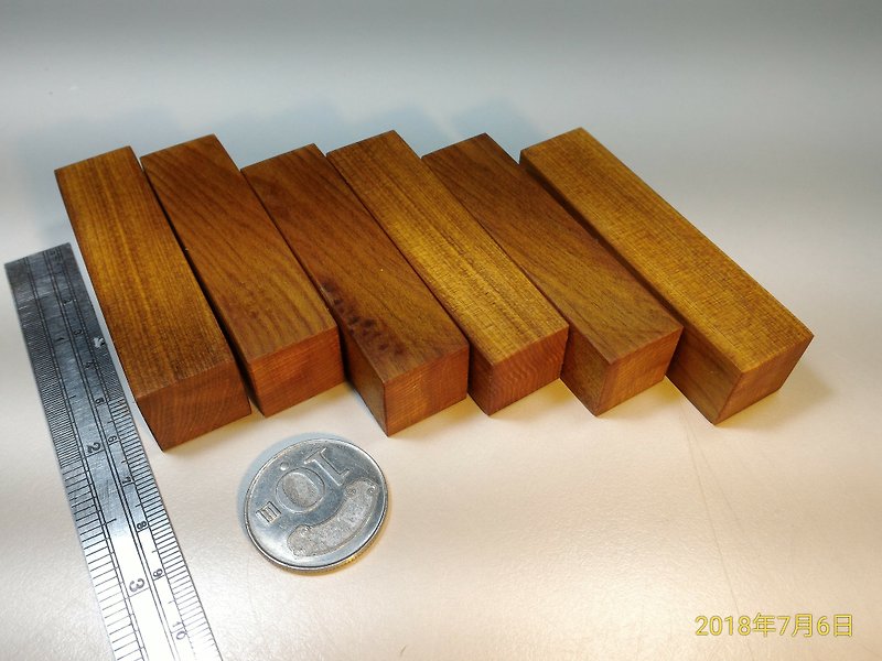 台湾Haige Xiaonan手作りシール（6つの正方形） - はんこ・スタンプ台 - 木製 