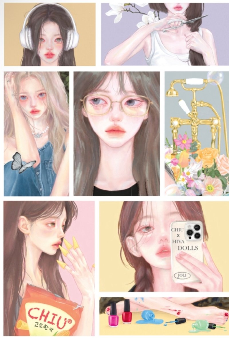 square summer sticker 2 - 貼紙 - 紙 多色