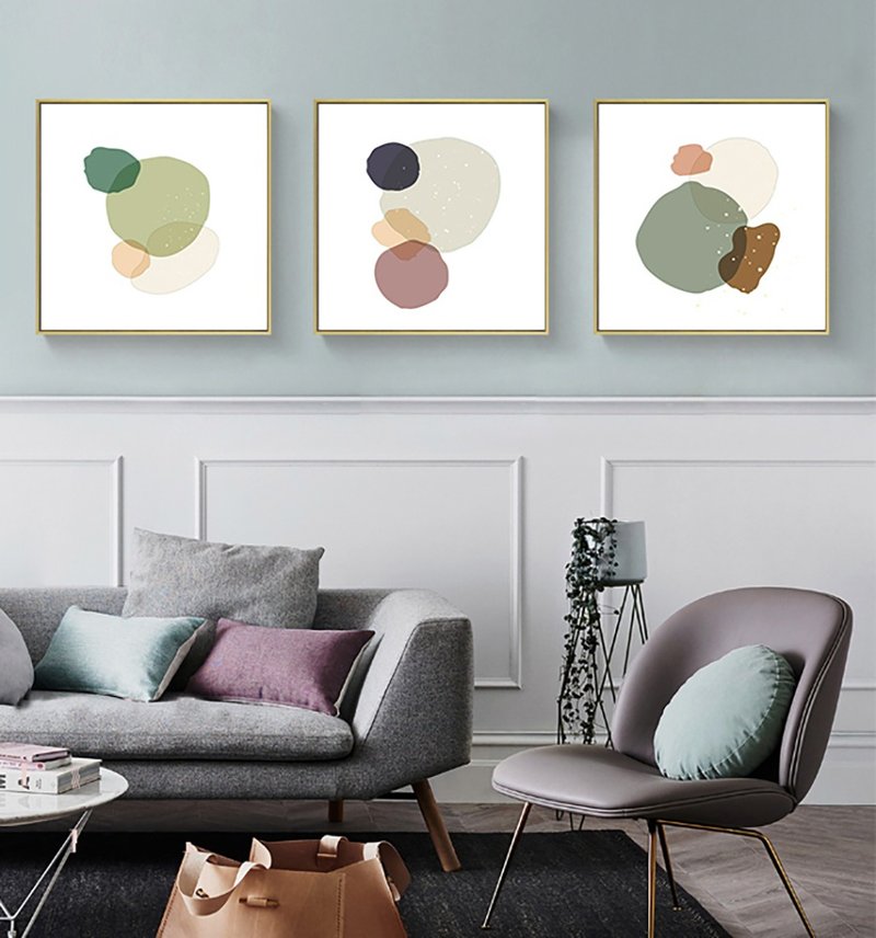 懷舊‧日式下午茶_掛畫_方框系列_台灣製造 兩個工作天快速出貨 - 海報/掛畫/掛布 - 棉．麻 綠色