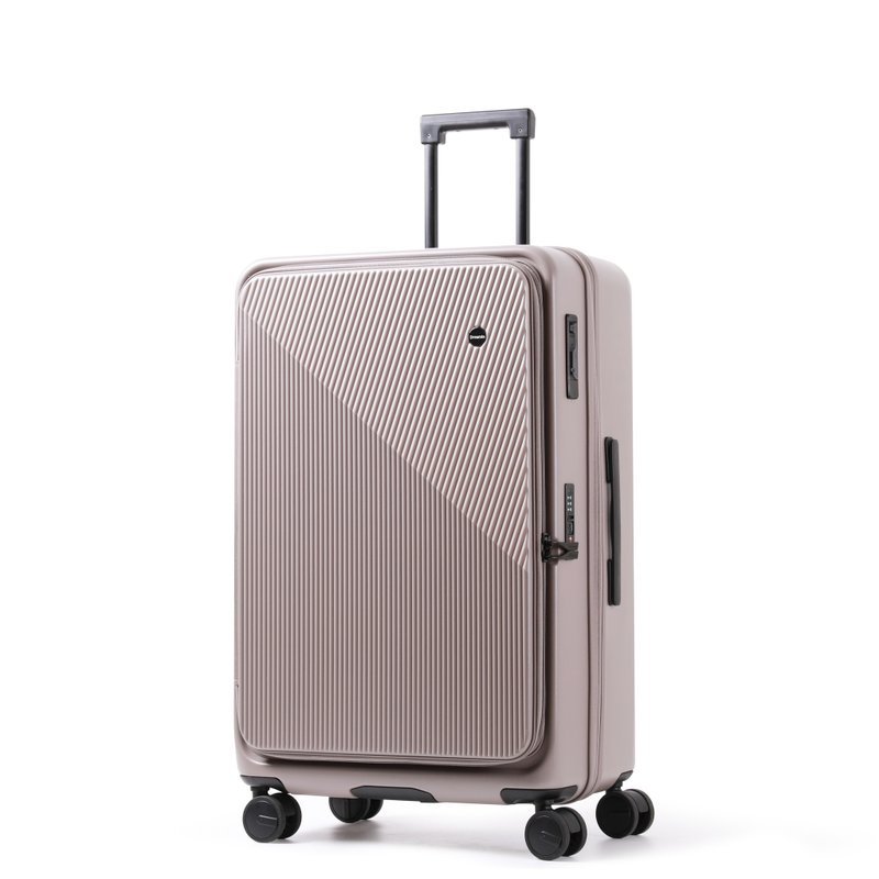 Dreamin Pro 28吋行李箱上掀前開日本煞車靜音輪-晨霧灰 - 行李箱/旅行袋 - 塑膠 綠色