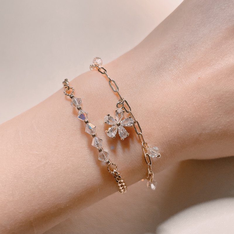 Swarovski bracelet set - Bracelets - Crystal 