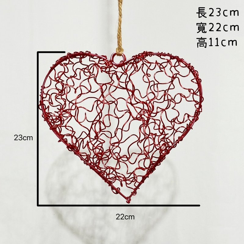 Three-dimensional love totem aluminum wire decoration empty phoenix overhead phoenix flower stand gardening (excluding air pineapple) - Plants - Aluminum Alloy 