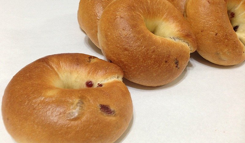 Self-cultivated yeast handmade bagels and cranberries 5 pieces - ขนมปัง - อาหารสด 