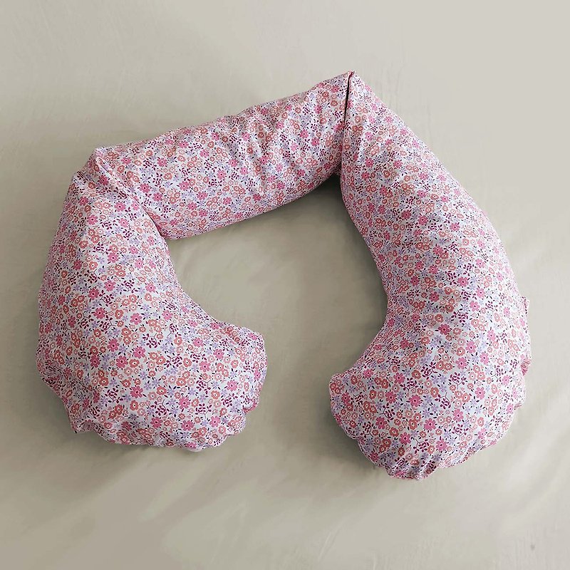 Mama Wu pregnancy & nursing (multi-functional) pillow - หมอน - ผ้าฝ้าย/ผ้าลินิน สึชมพู