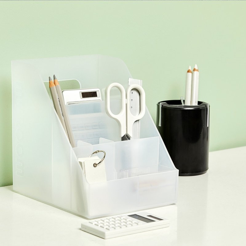 Korea LITEM Lit ladder table storage box/organizing box (matte) M - กล่องเก็บของ - พลาสติก สีใส