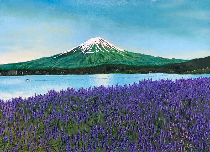 Limited copy painting-[Fuji Four Seasons-Summer] Printed Painting/Oil Painting/Hanging Painting/Print - Posters - Other Materials 