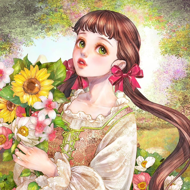 The Secret Garden Mary Sticker (8color) - 貼紙 - 紙 