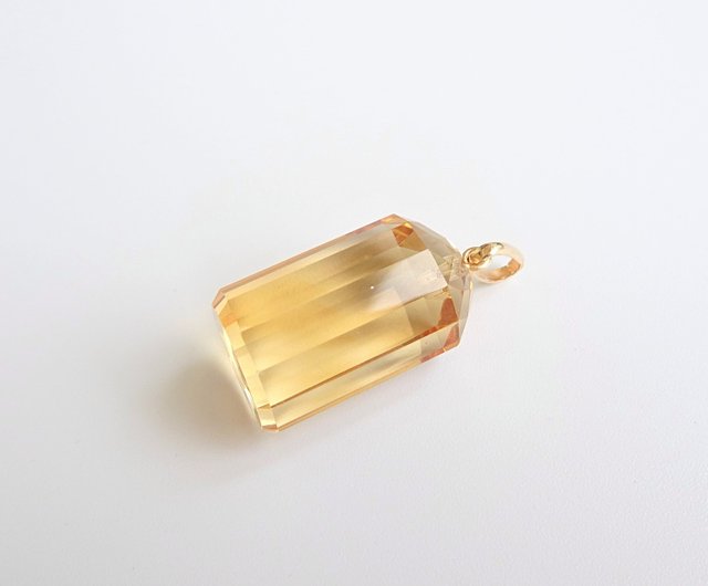 12k gold filled hotsell gold old citrine pendant