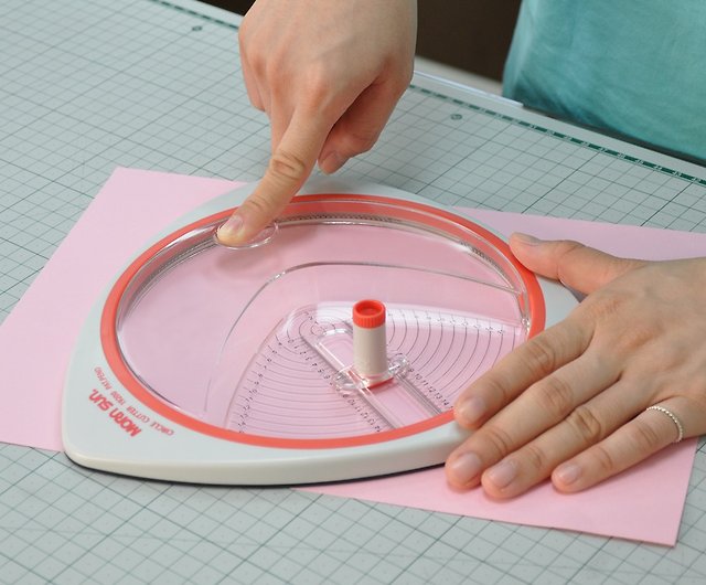 Precision circle cutter combination (including adhesive cutting