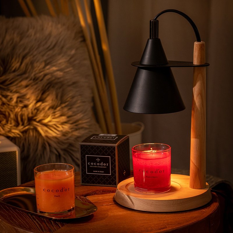 【キャンドルメルティングランプセット】cocoodor-Nordic Log Melting Candle Lamp + Scented Candle 140g - キャンドル・燭台 - 金属 多色