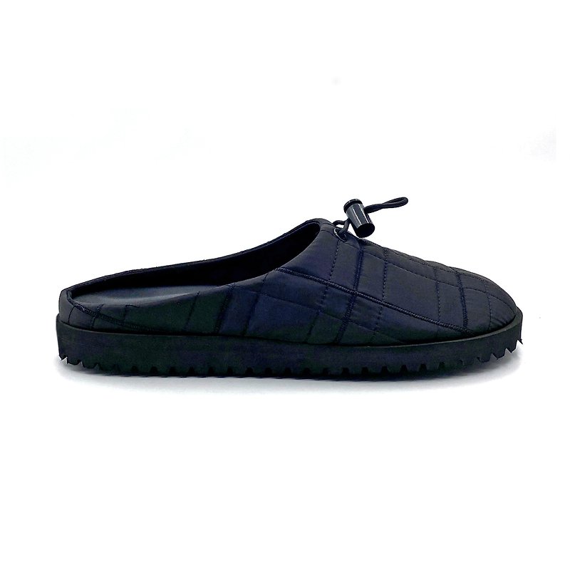 Maurice Quilted Slippers - รองเท้ารัดส้น - วัสดุอื่นๆ สีดำ