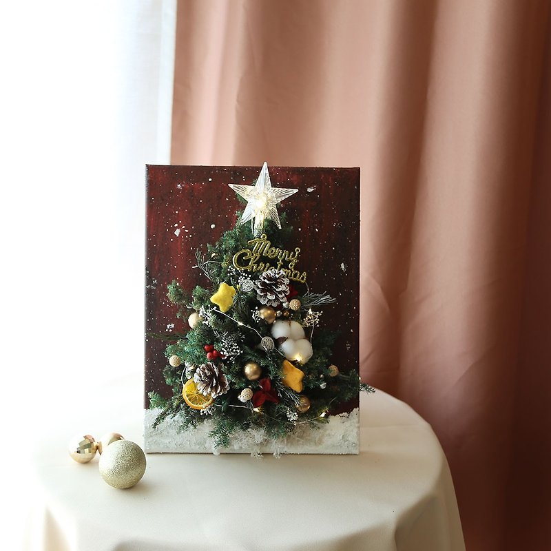 【聖誕禮盒】FD05/畫框立體聖誕樹/聖誕手作/聖誕花圈/聖誕樹 - 植栽/盆栽 - 植物．花 