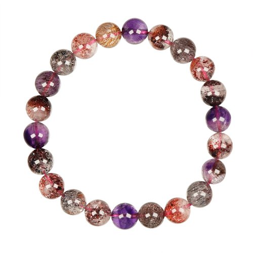 正佳珠寶 Gemsrich Jewelry 【正佳珠寶】超七 頂級冰淨體滿絲超七 8.4-8.8mm 超七水晶手珠