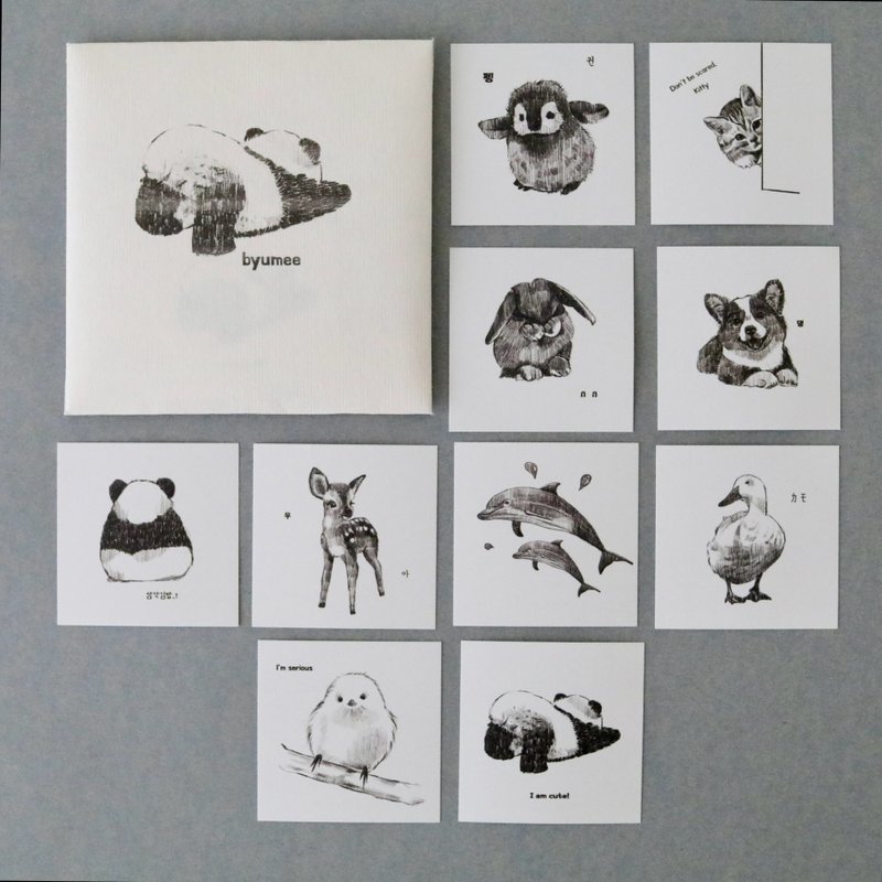 cute animals paper pack - 其他 - 紙 白色