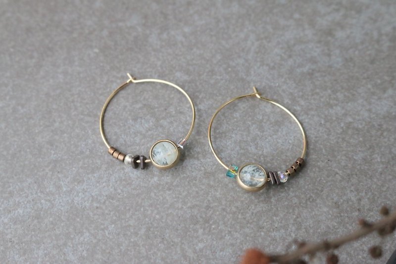 Glass Earrings 1113 - Sky Garden - Earrings & Clip-ons - Colored Glass Brown