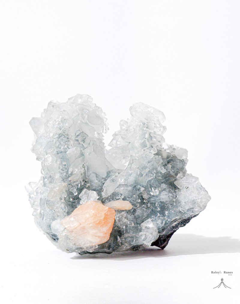 藍色珊瑚堡-印度藍玉髓鑽石魚眼 - 擺飾/家飾品 - 水晶 藍色