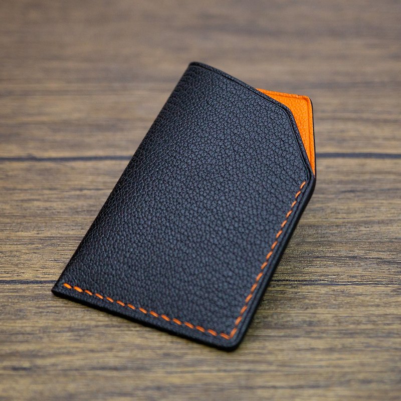 Leather Revolution | [Color of your choice] Straight color matching card holder - Card Holders & Cases - Genuine Leather Multicolor