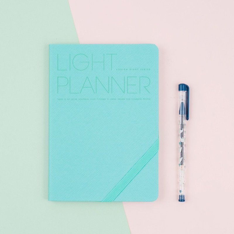 2018 PREMIUM LIGHT PLANNER行事曆/手帳 - 薄荷綠 - 筆記本/手帳 - 紙 綠色