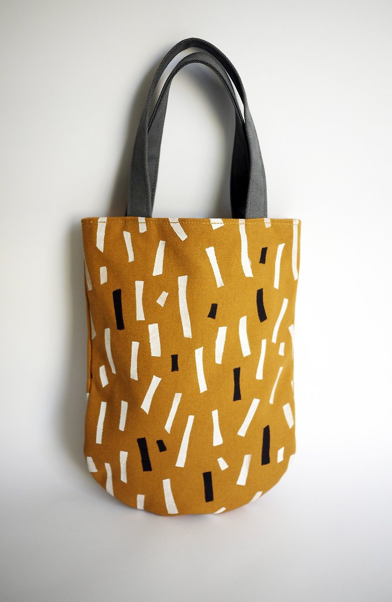 Moshimoshi | Small round bag - Ribbon - Handbags & Totes - Cotton & Hemp Orange