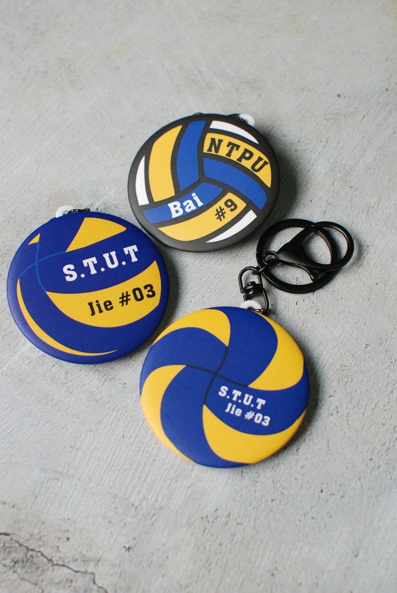 Customize your name/volleyball key ring/diameter 5.8cm! Ships only after 100 years! - Keychains - Plastic Multicolor