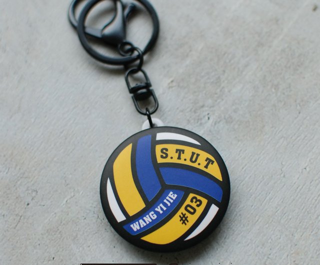 名前入りバレーボールキーホルダー/直径5.8cm/4.4cm！100元以上
