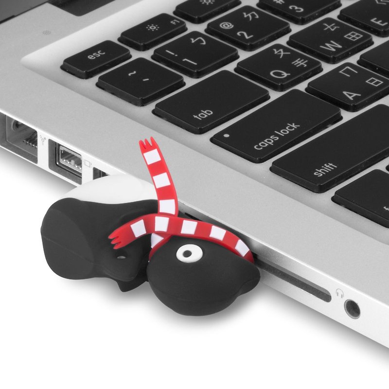 Bone / 企鵝小丸隨身碟 3.0 (16G) 【支援 USB 3.0 高速傳輸】 - USB 隨身碟 - 矽膠 黑色