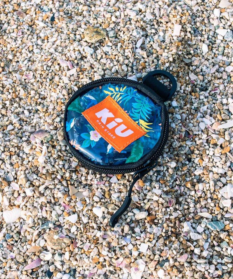 [Popular pre-order] KIU PVC transparent water-repellent round coin purse (7 colors) K342 camping - กระเป๋าใส่เหรียญ - วัสดุอื่นๆ หลากหลายสี