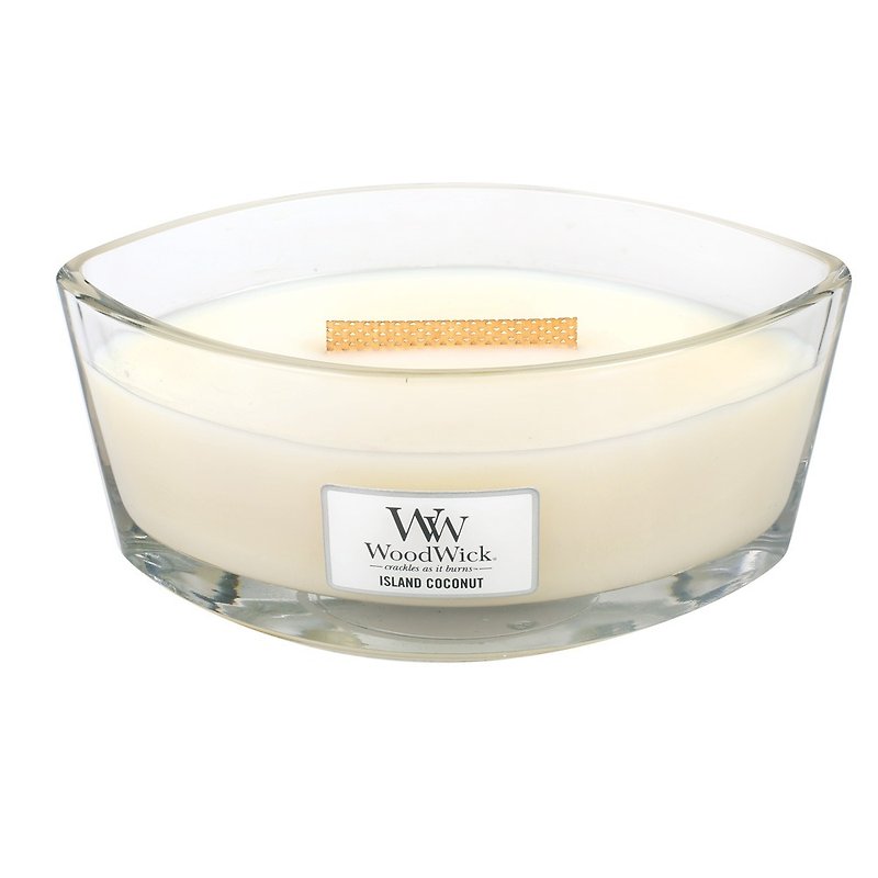 [VIVAWANG] WW16oz Leaf Shaped Fragrance Cup Wax (Island Coconut Grove) - Candles & Candle Holders - Paper 