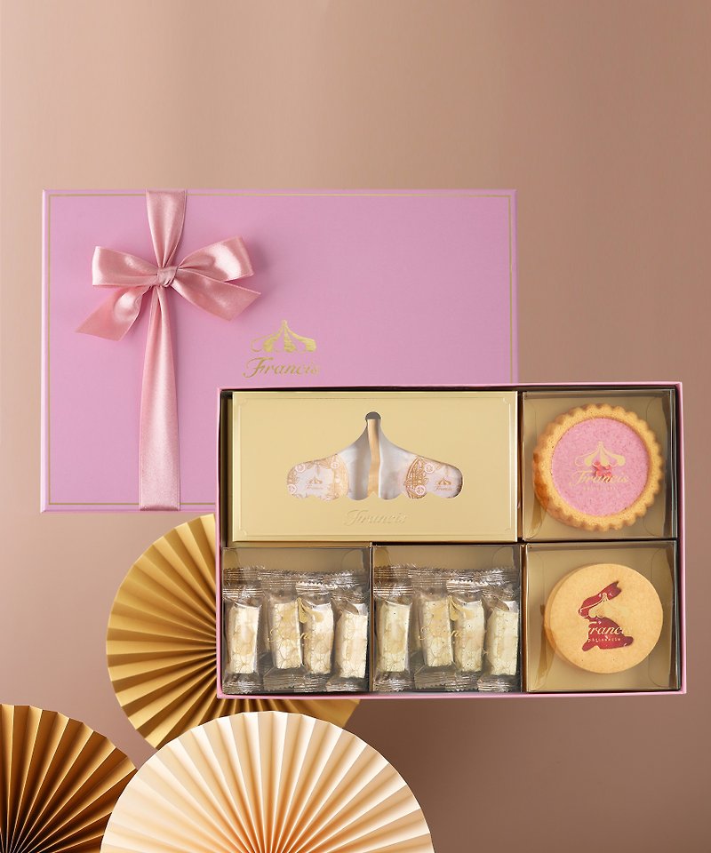 【Carousel Dim Sum Shop】Leaping Rabbit Gift Box - Cake & Desserts - Fresh Ingredients Pink