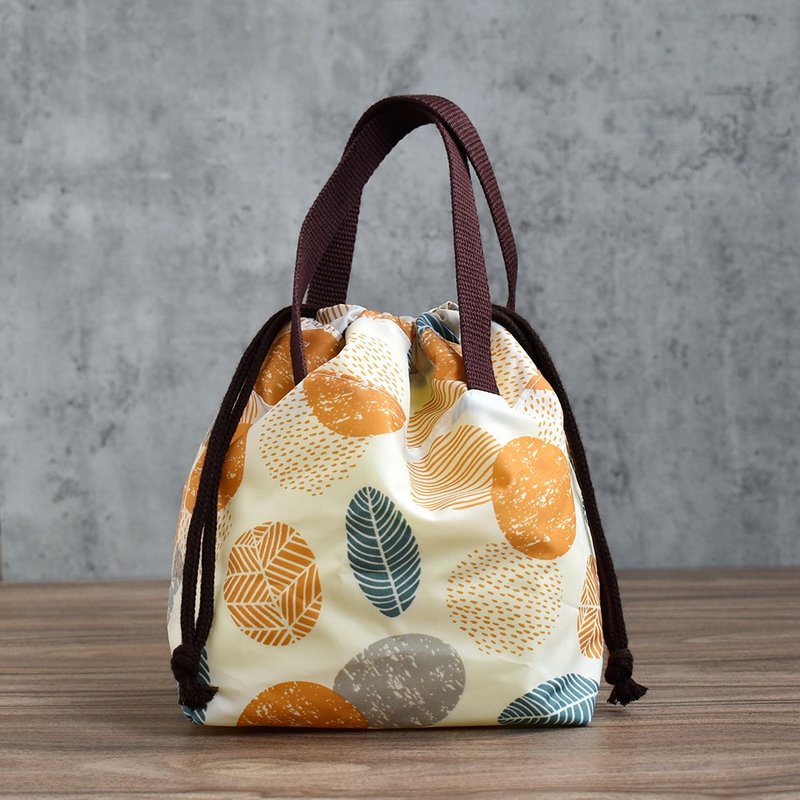 Drawstring bag/meal bag_Ruoyin Autumn - กระเป๋าถือ - ไนลอน สีส้ม