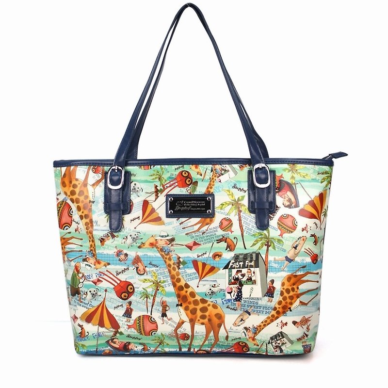 Stephy Fruit Fruit SB035-BF Sun & Beach Series Women's Cute Art Print Design Bag / Shoulder Bag - Messenger Bags & Sling Bags - Genuine Leather 