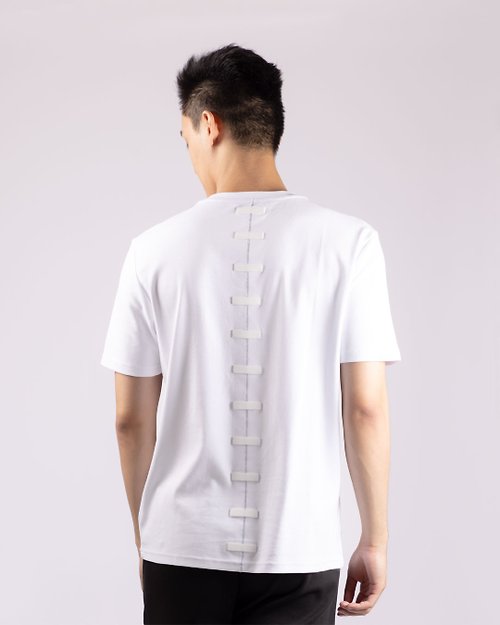 Sred Namal Sred Namal Spine Stitches Logo T-shirt - White