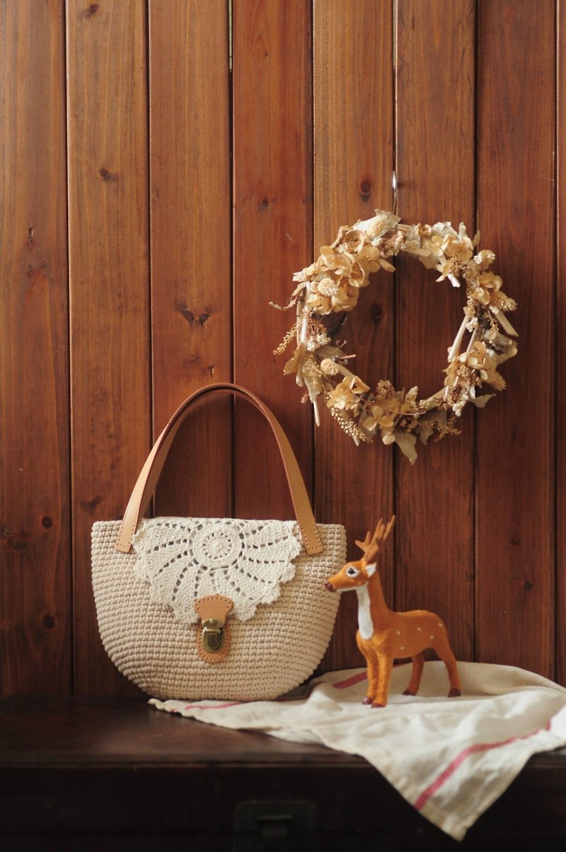 [Recently,] pure hand-made groceries, coarse cotton thread woven bag. - Handbags & Totes - Cotton & Hemp 