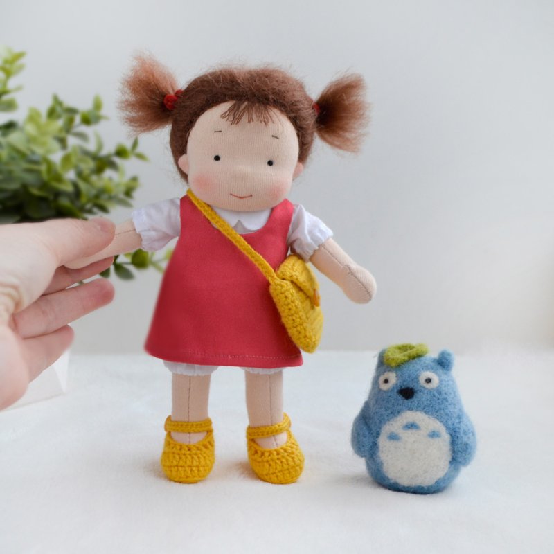 CUSTOM Waldorf doll Mei 7 inch (18 cm) tall and felted Totoro - 寶寶/兒童玩具/玩偶 - 環保材質 多色
