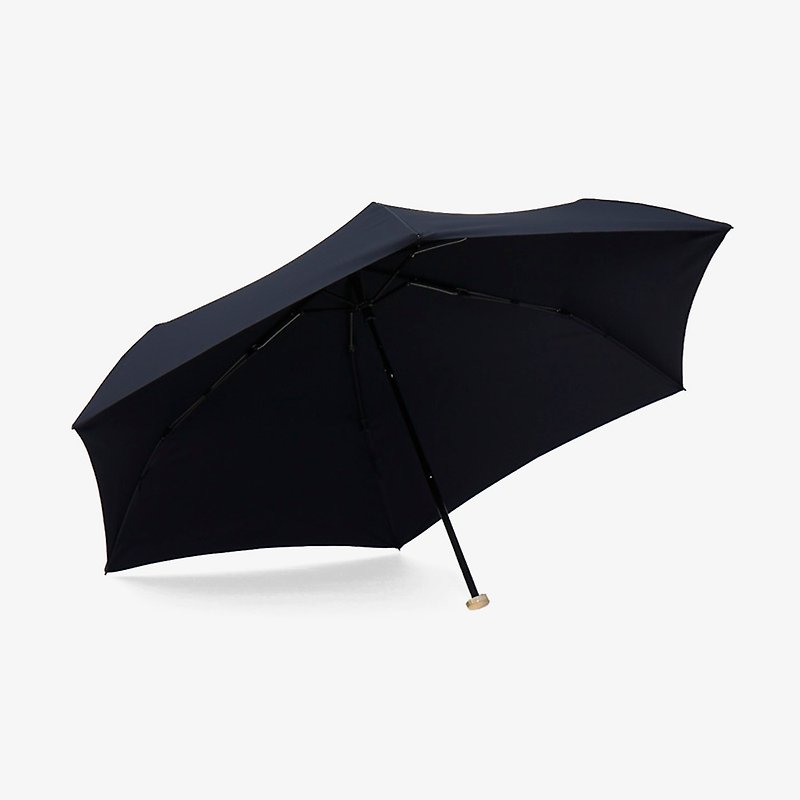 ミニポケットミニマントル非常に軽い折りたたみ傘-ダイリブラック - 傘・雨具 - ポリエステル ブラック