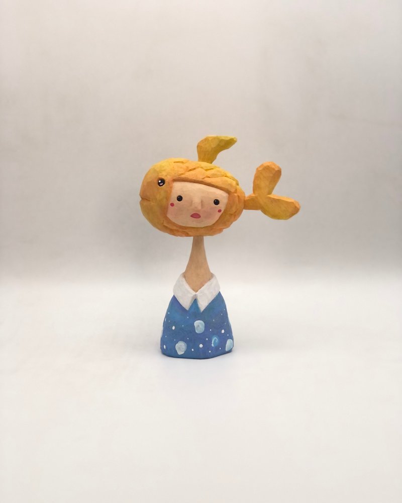 Fish head - 擺飾/家飾品 - 木頭 