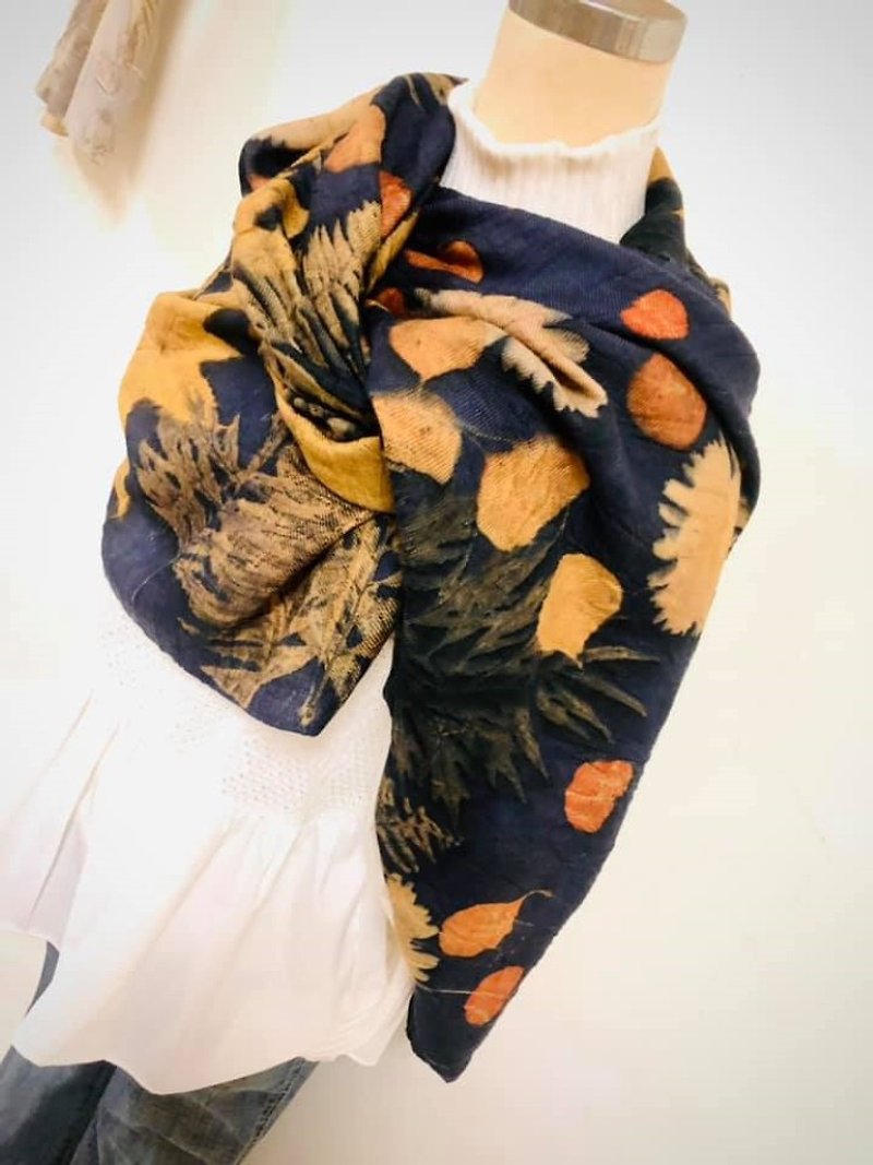 ~Feng Qingyue Lang~ Mosaic pad printing wool scarf - Knit Scarves & Wraps - Wool 