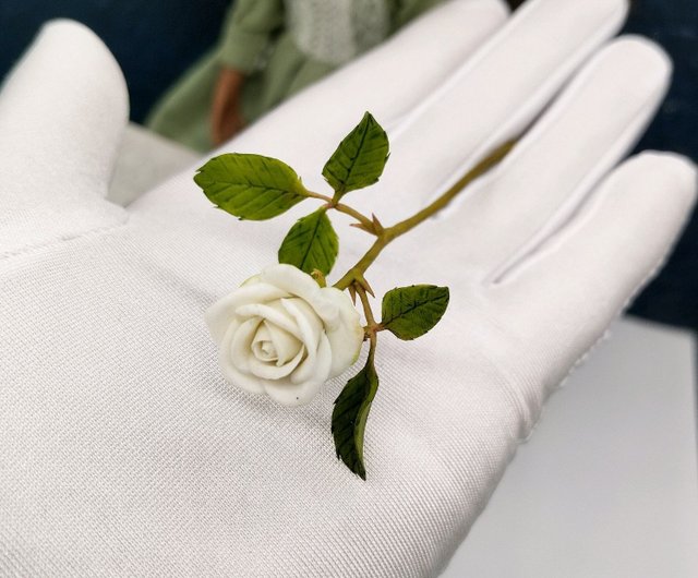 ドールハウス　ミニチュア　お花屋さん　シャビーシック　ホワイト　ぴんく　ローズ ドールハウスミニチュアお花屋さんシャビーシックホワイトぴんく