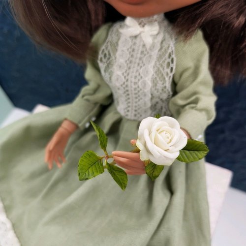 ドールハウス ミニチュア お花屋さん シャビーシック ホワイト ぴんく