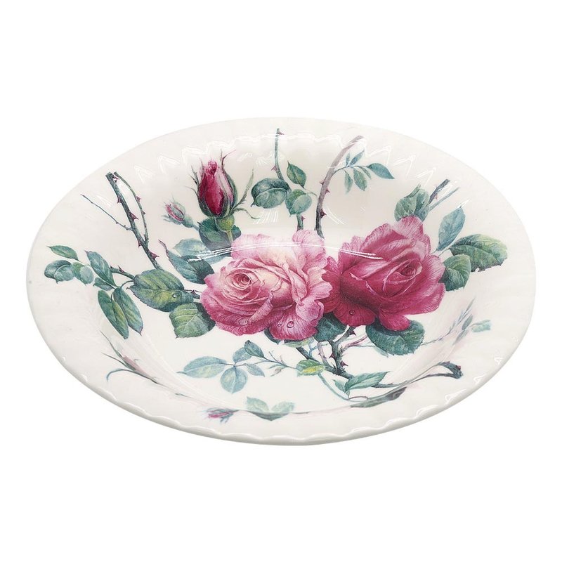 UK RK | English Rose English Rose Large Salad Bowl 26 cm - Plates & Trays - Porcelain Pink