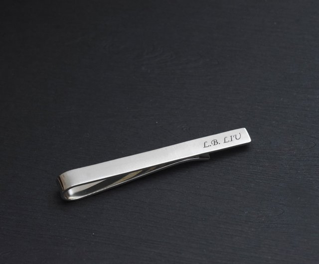 刻印】ベーシックネクタイピン | 925純銀 スーツ ネクタイアクセサリー