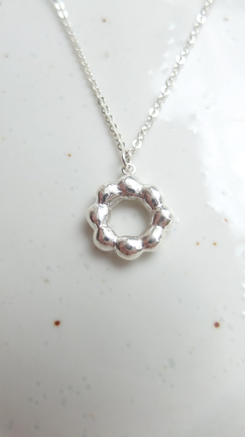 || Donuts || Sterling Silver Necklace - Necklaces - Sterling Silver Silver