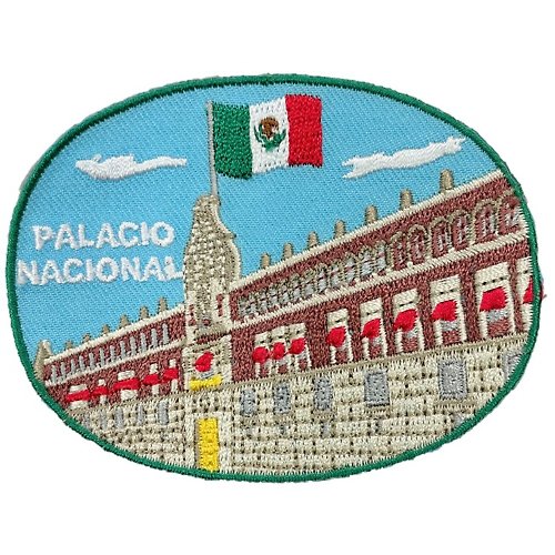 A-ONE 墨西哥 國家宮 徽章 胸章 立體繡貼 裝飾貼 徽章 刺繡布貼 布章