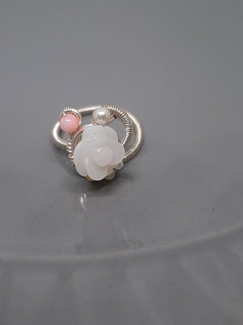 White Rose Simple Ring - General Rings - Copper & Brass 