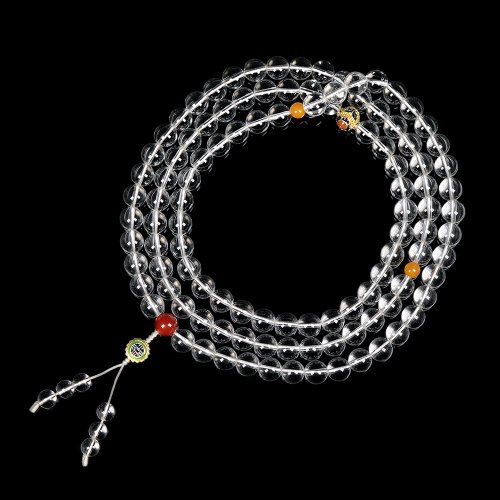 正佳珠寶 Gemsrich Jewelry 【正佳珠寶】白水晶 頂級極淨 10mm 老蜜蠟 轉運平安珠