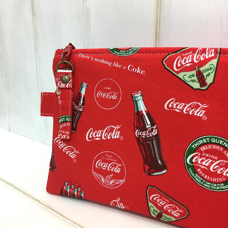 ✎ US Straight Feeding | Flat Universal Bag / Storage Bag / Tool Bag | Coca-Cola Coca-Cola - Messenger Bags & Sling Bags - Cotton & Hemp 