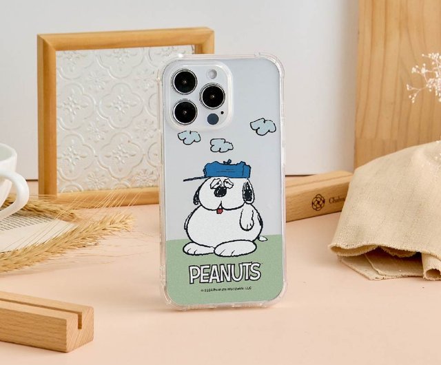 スヌーピー　オラフ青いリボン スヌーピー ストラップ (オラフ)