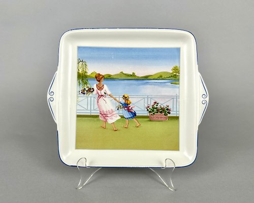 HappyDuckVintage 來自盧森堡的 Villeroy & Boch 復古瓷盤浪漫季節
