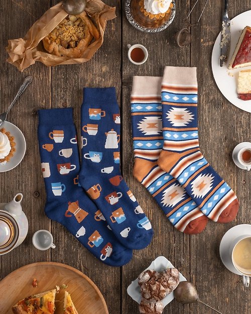dodosocks-jp Dodo socks Tea Time Winter Socks 2 pairs set | お茶の時間のウインターソックス 2足セット