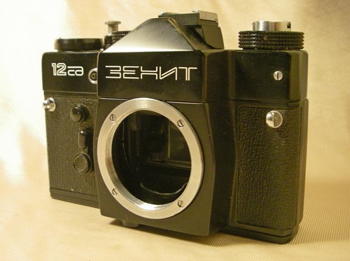 geokubanoid KMZ ZENIT-12sd 35mm film SLR camera BODY with Pentax M42 lens mount USSR 1987